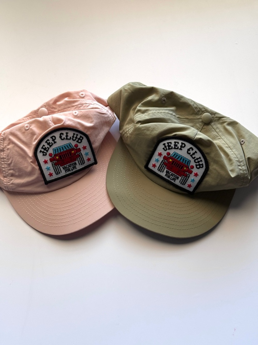 Jeep Club Patch Cap - Pink or Olive